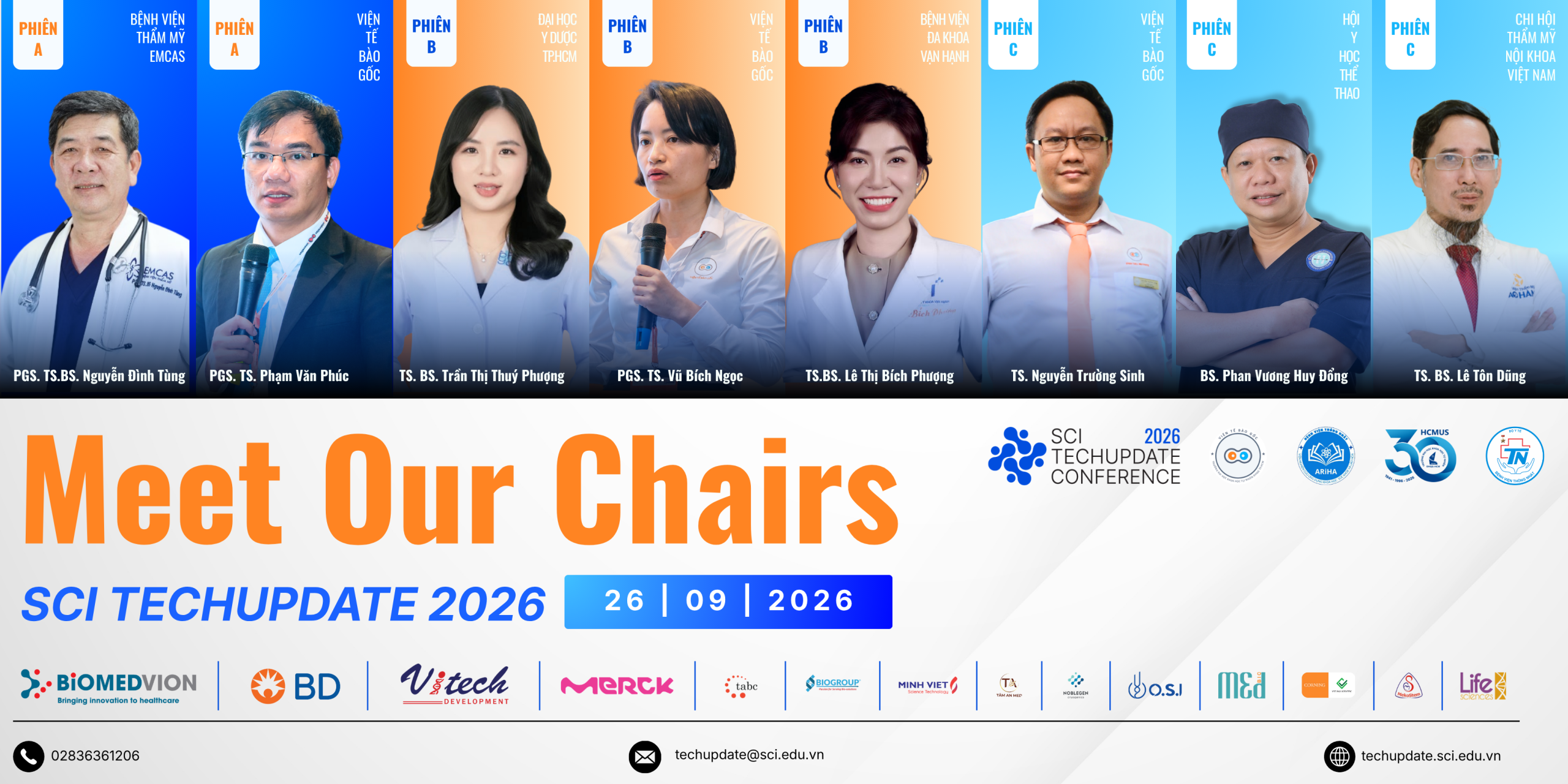GIỚI THIỆU CHỦ TOẠ CÁC PHIÊN CHUYÊN ĐỀ